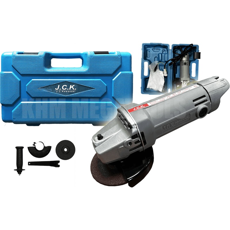 JC Kawasaki SP3100C+ Angle Grinder 4" with Case 570W