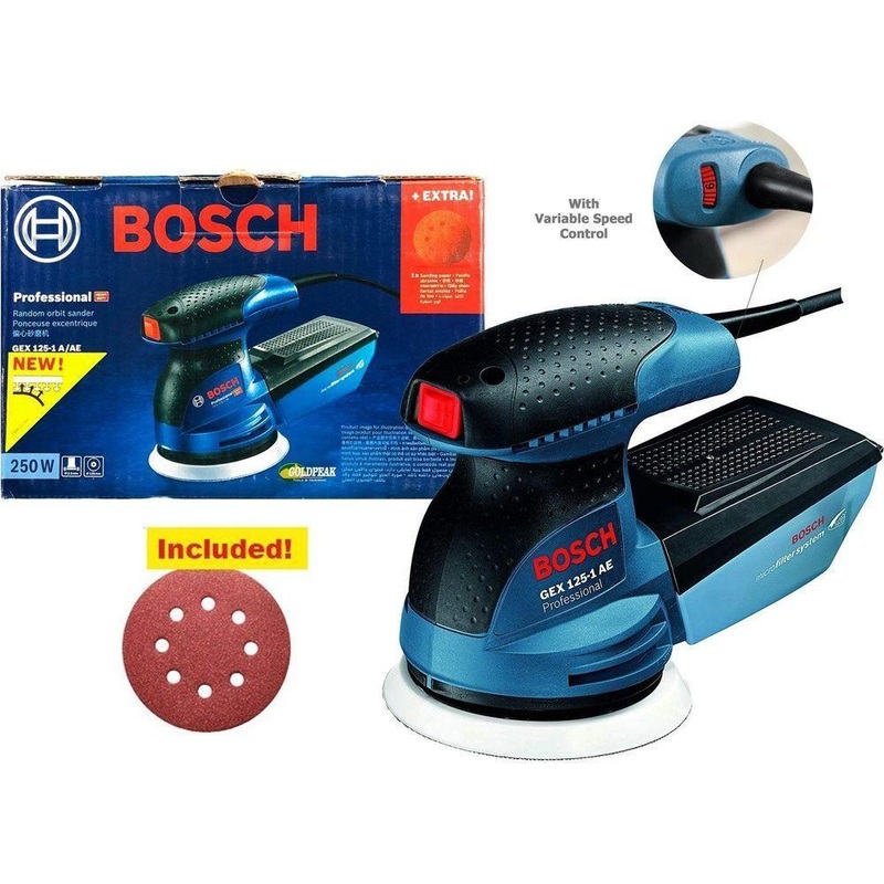 Bosch GEX 125 1-AE Random Orbit Sander 5" (125mm) 250W