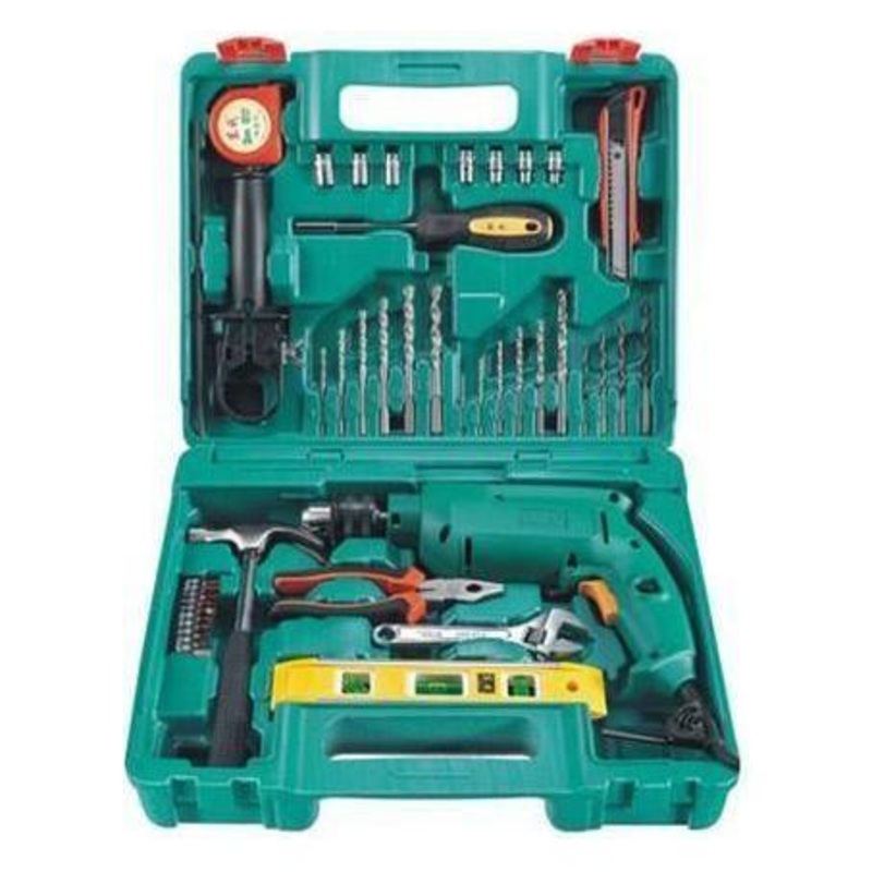DCA AZJ04-13 Hammer Drill with Hand Tools Set 13mm 500W