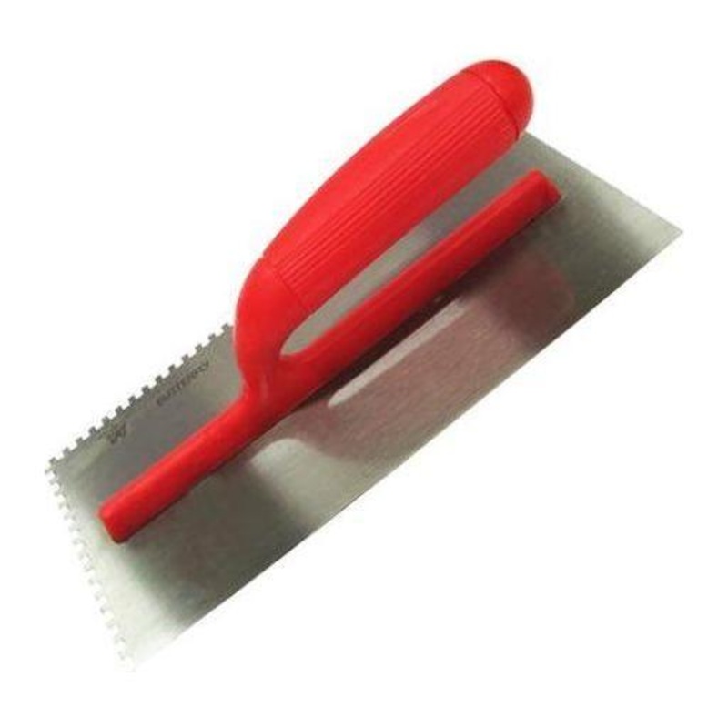 Butterfly #392 Plastering Trowel with Teeth Plastic Handle