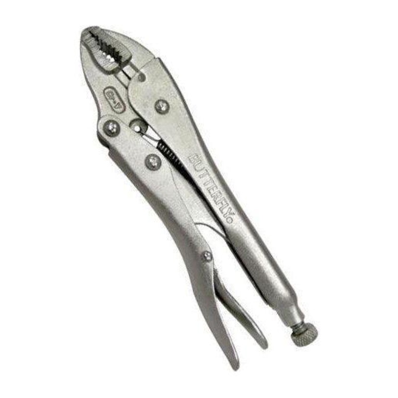 Butterfly #410 Curved Jaw Locking Pliers w/Cutter