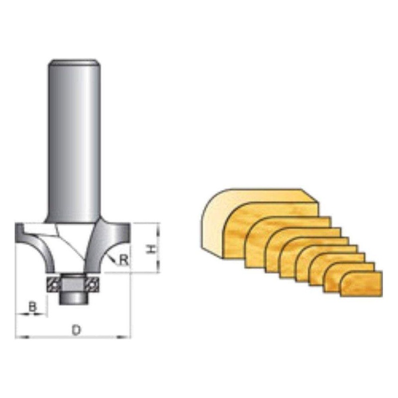 Tatara Corner Round Router Bits with Bearing