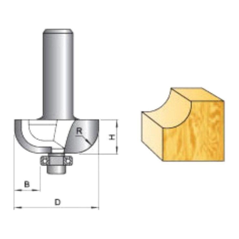 Tatara Cove Router Bit with Bearing