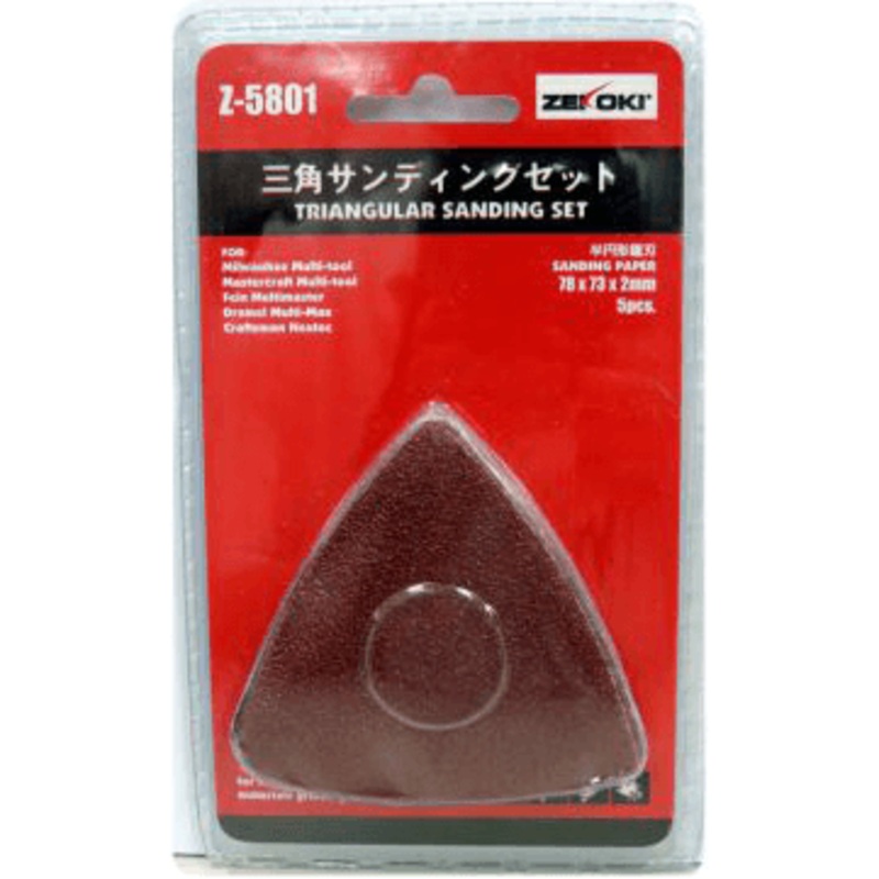 Zekoki Z-5801 Triangular Sanding Set 5pcs (For Oscillating Tool)