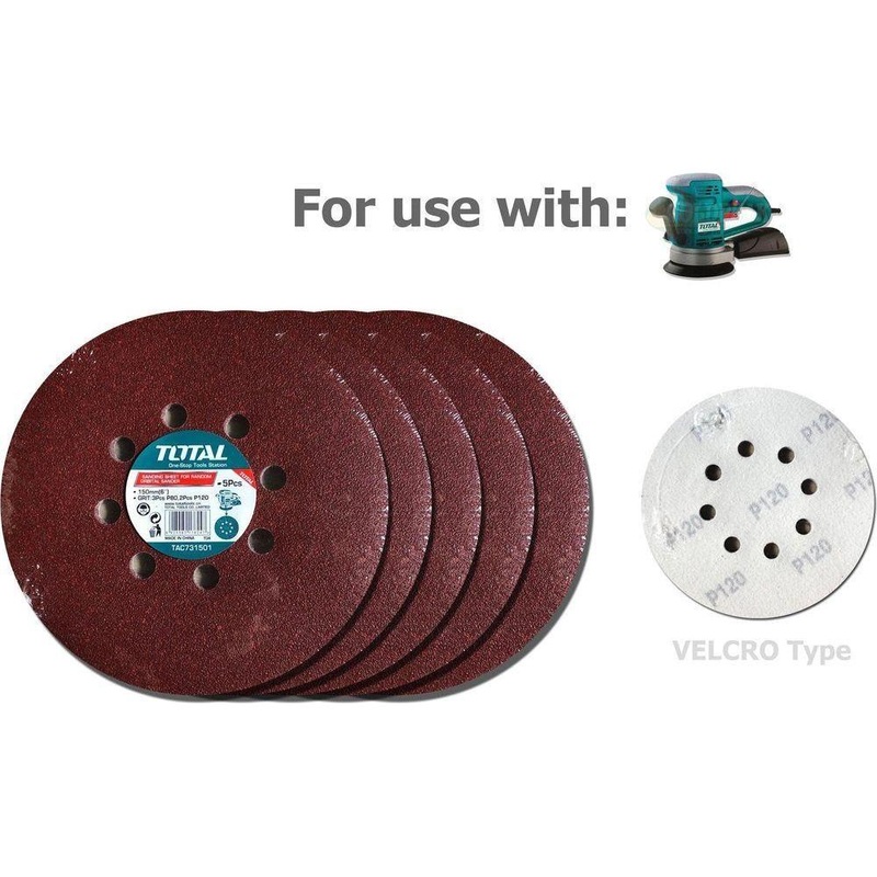 Total TAC731501 Velcro Sanding Disc 6"