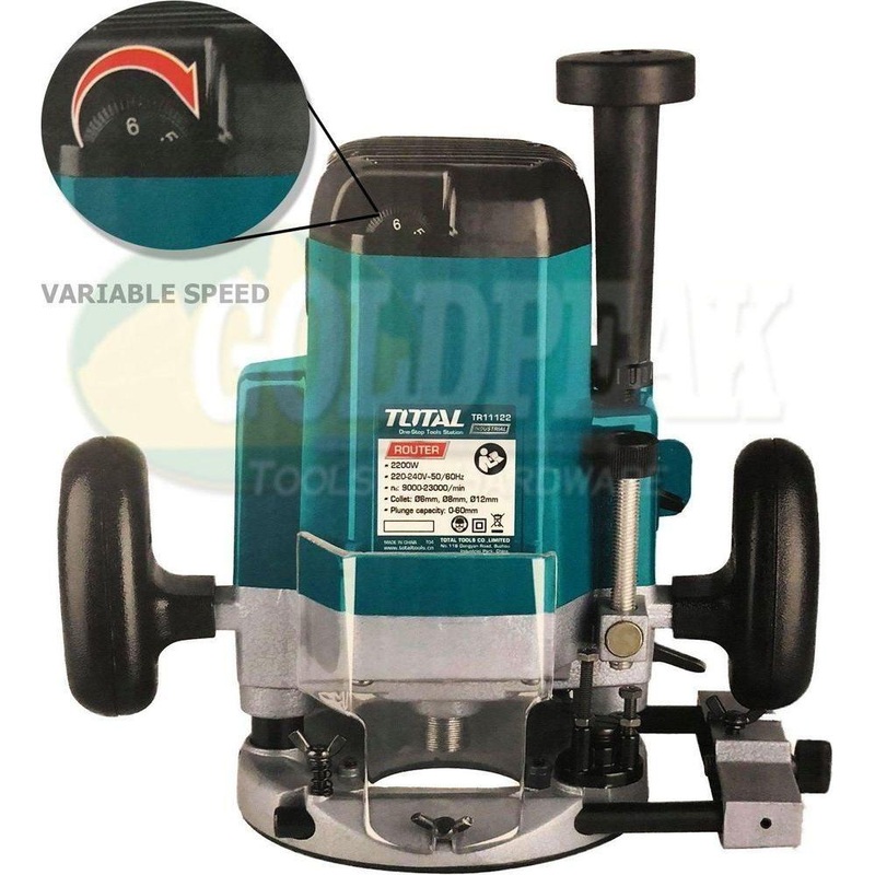 Total TR11122 Plunge Router (Variable Speed)