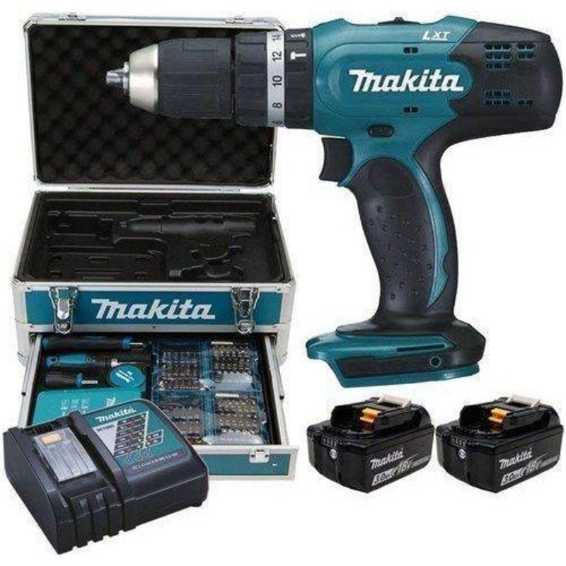Makita DHP453RFX2 18V Cordless Hammer Drill (LXT-Series)