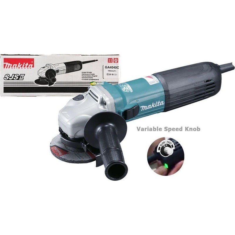 Makita GA4040C Angle Grinder 4" (Variable Speed) 1,400W