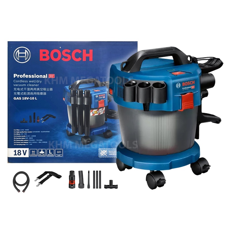 Bosch GAS 18V-10L Cordless Wet & Dry Vacuum / Dust Extractor 6L 18V [Bare]