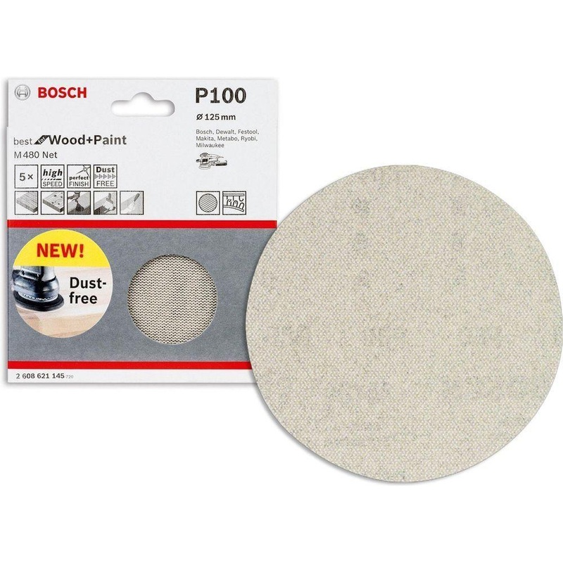 Bosch M480 NET Velcro Sanding Disc 5"