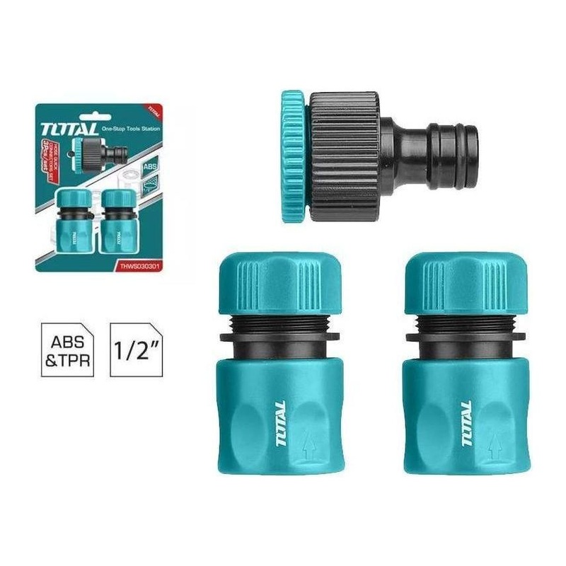 Total THWS030301 Hose Quick Connect Set (3pcs)