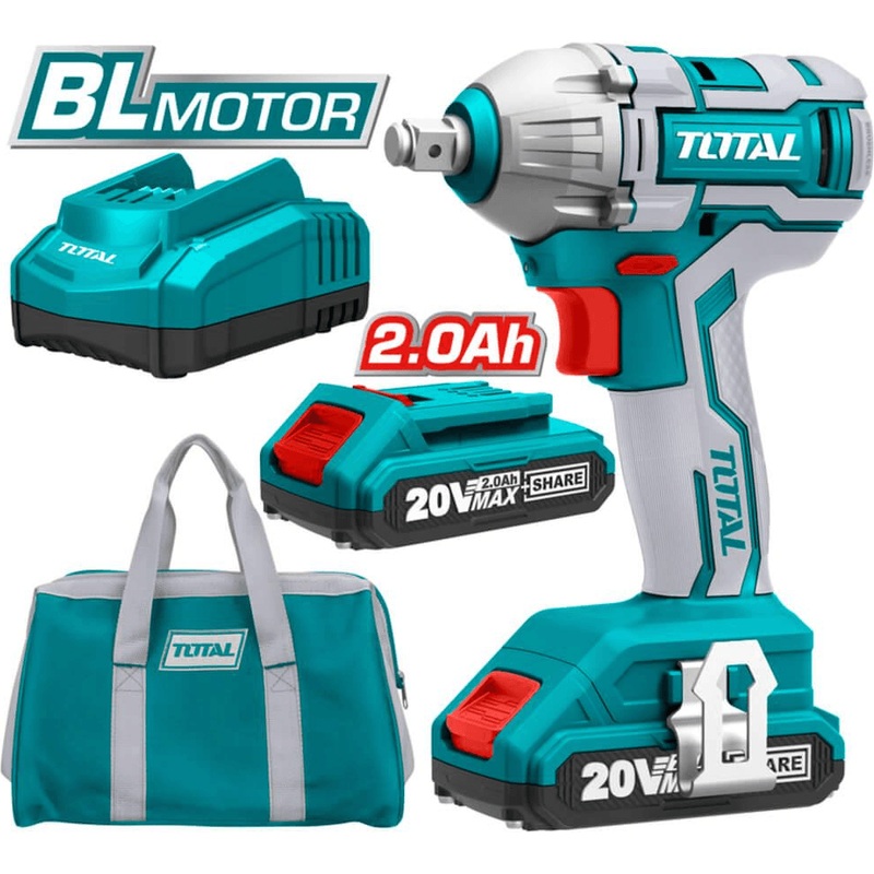 Total TIWLI2001 20V Cordless Impact Wrench