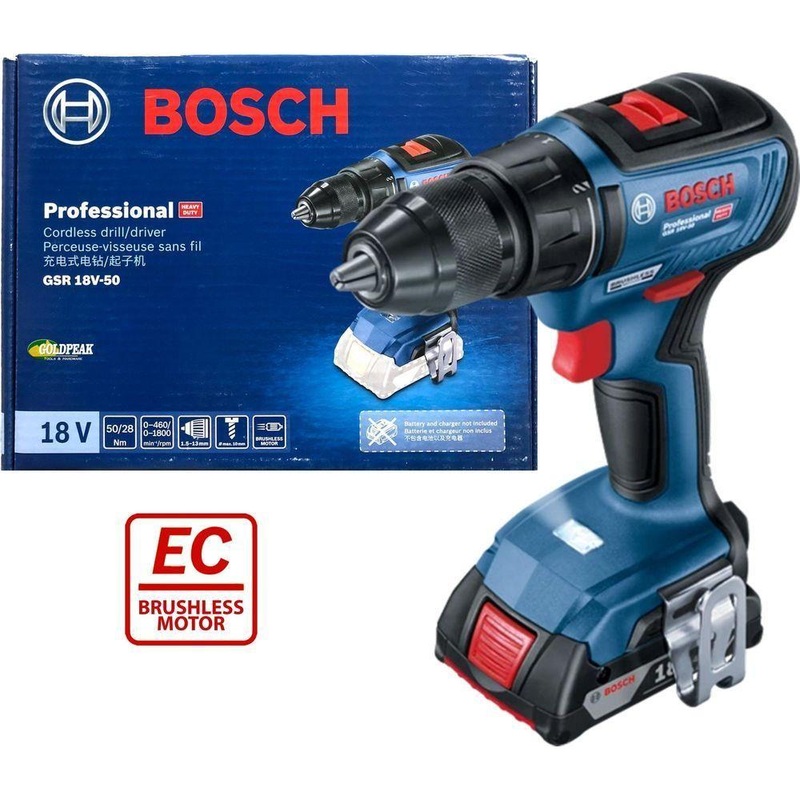 Bosch GSR 18V-50 Cordless Brushless Drill / Driver 1/2" (13mm) 18V [Bare]