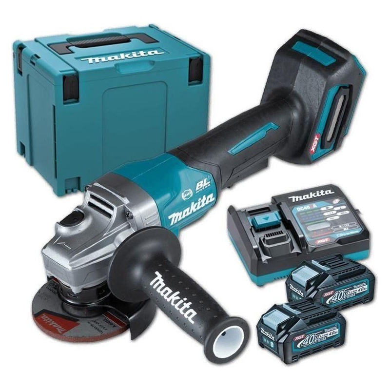 Makita GA011GD201 40V Cordless Brushless Angle Grinder (XGT-Series)
