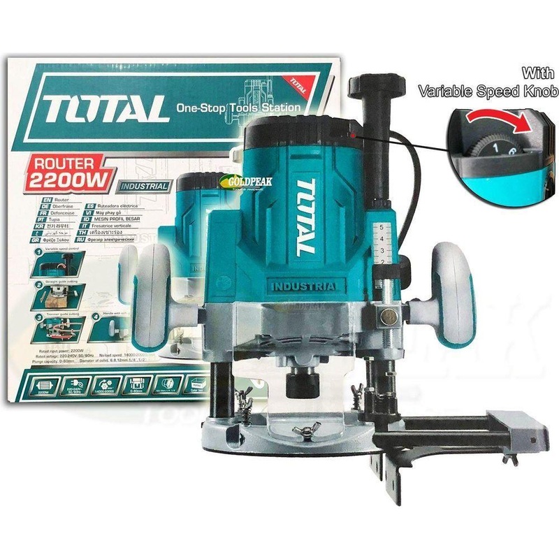 Total TR111226 Plunge Router (2200W)