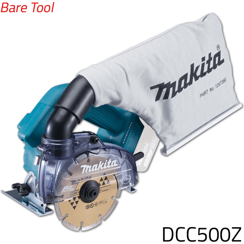 Makita DCC500Z 18V Cordless Concrete Cutter with Dust Extraction 5" (LXT-Series) [Bare]