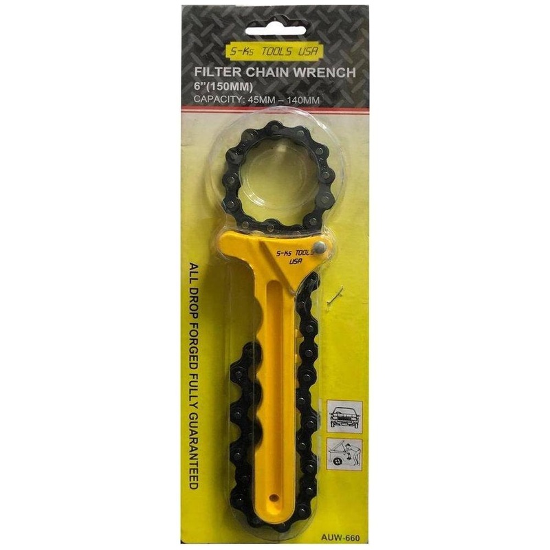 S-Ks AUW-660 Oil Filter Wrench (Chain Type)