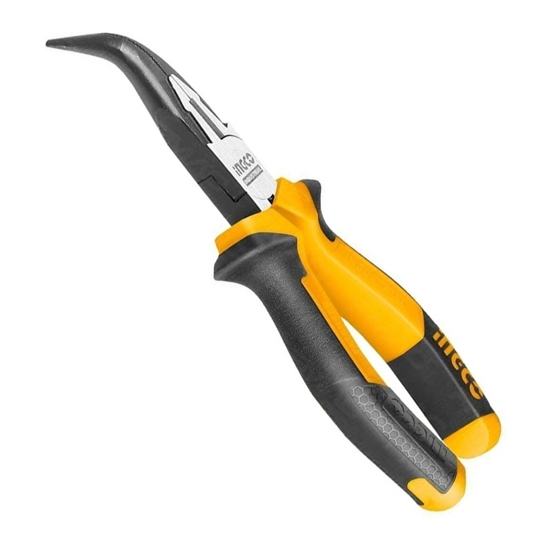 Ingco HHBNP28201 High Leverage Bent Nose Pliers 8"