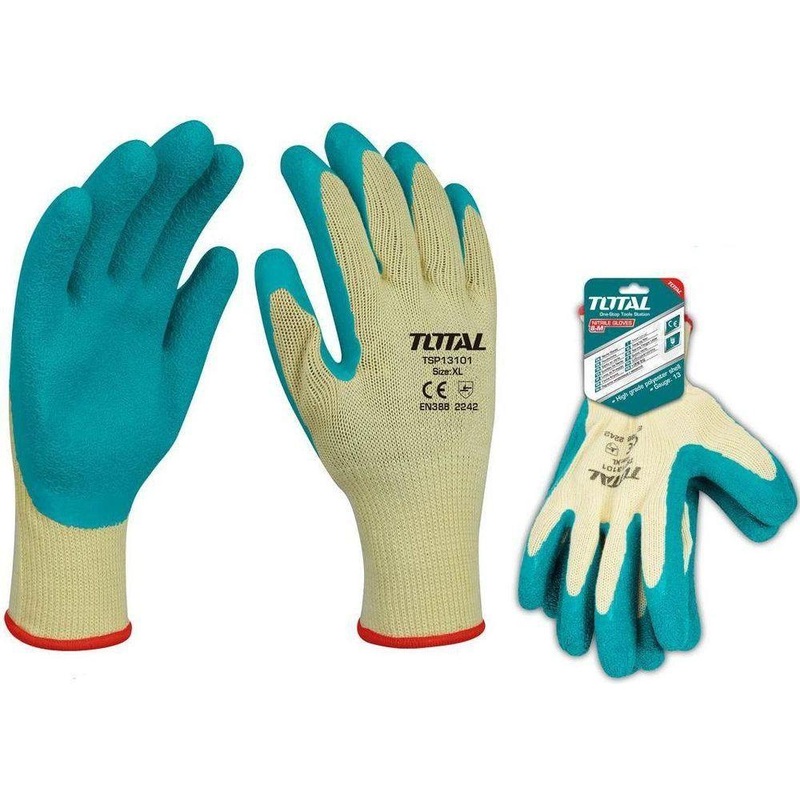 Total TSP13101 Cotton Gloves with Latex Palm