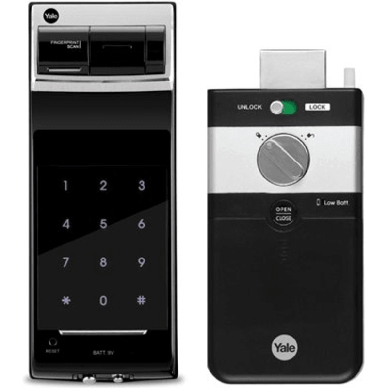 Yale YDR 4110 Digital Rim Lock Type Door Lock (Fingerprint Access)