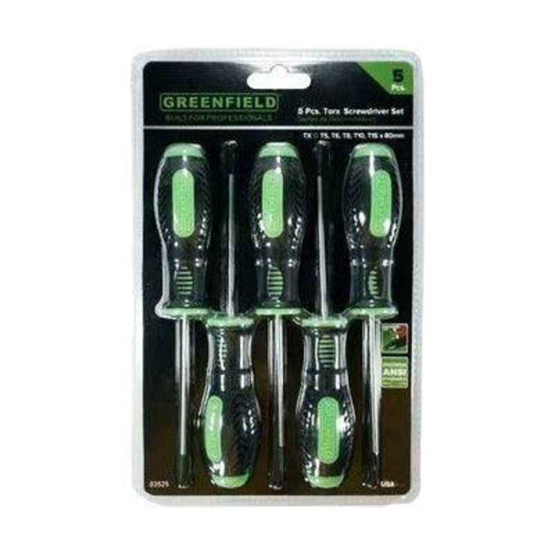 Greenfield 5pcs Torx Screwdriver Set