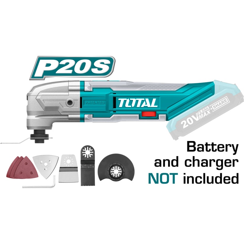 Total TMLI2001 20V Cordless Multi-Tool / Oscillating Tool (Bare)