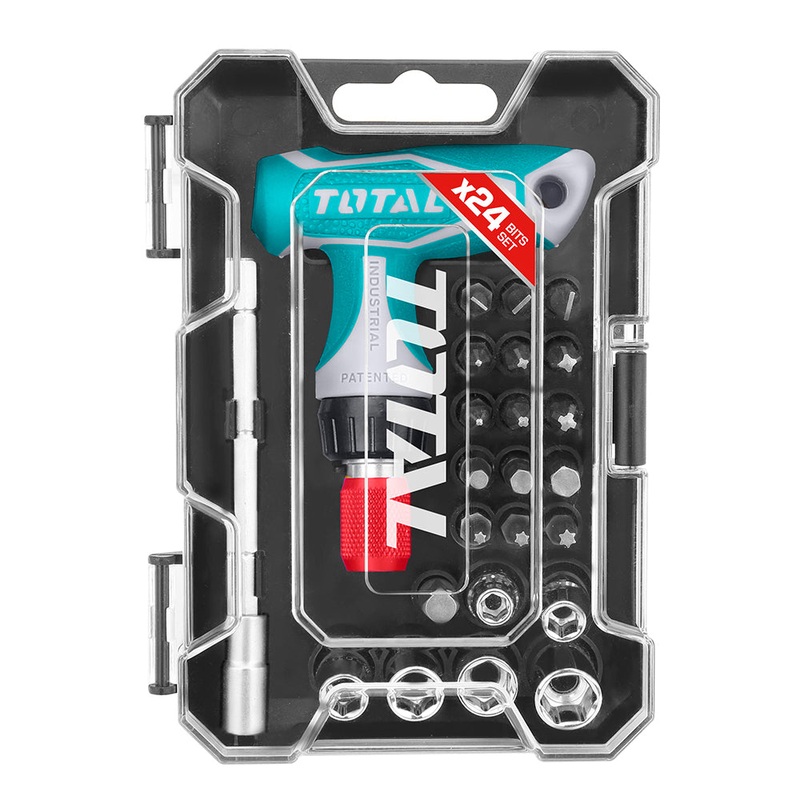 TOTAL TOOLS 24Pcs T-handle wrench screwdriver set - TACSD30186
