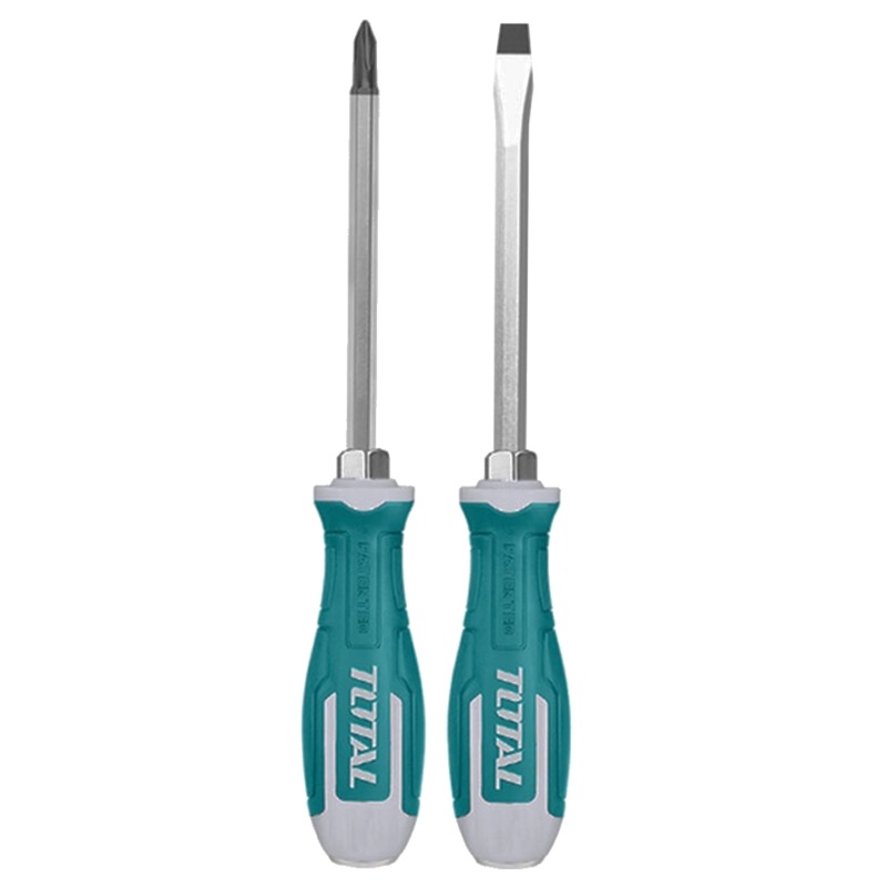 TOTAL TOOLS 2Pcs go-through screwdriver set-THGSS2206