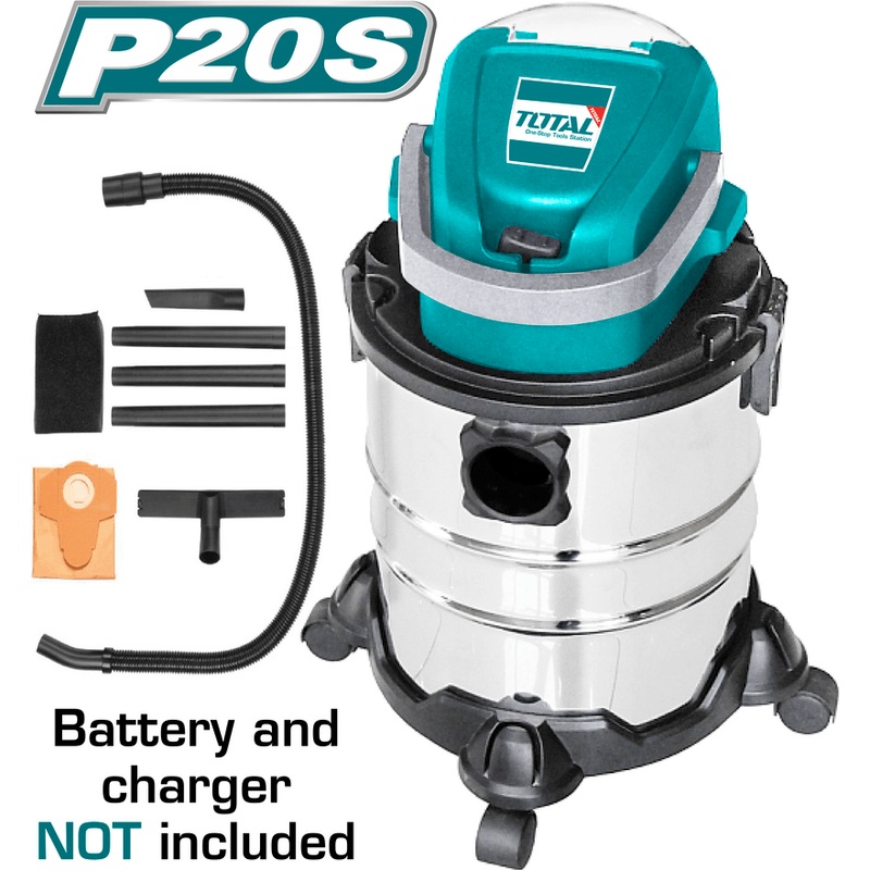 Total TVLI2005 20V Cordless Vacuum Cleaner 20L