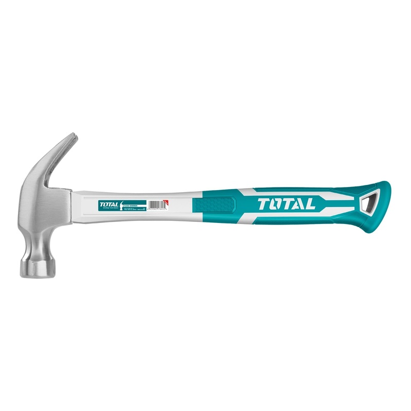 TOTAL TOOLS Claw hammer With Fiberglass Handle 220g - THT7386