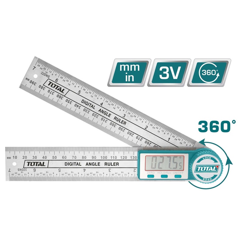 TOTAL TOOLS Digital angle ruler 0-360-TMT333601