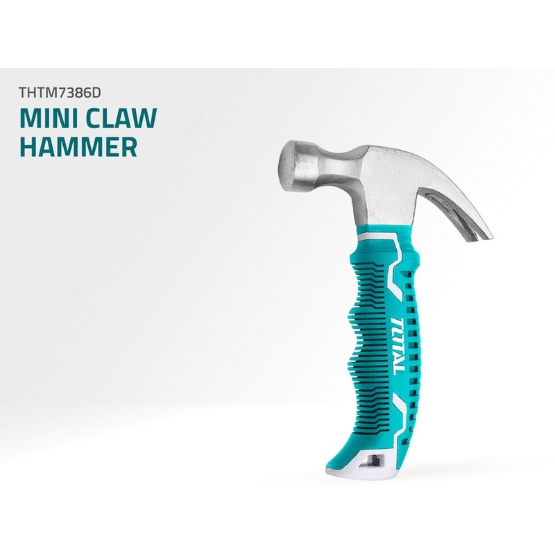 TOTAL TOOLS Mini Claw Hammer With Fiberglass Handle 220g - THTM7386D