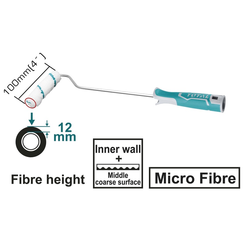 TOTAL TOOLS Mini cylinder brush (Inner wall) 100mm(4") - THT8541D