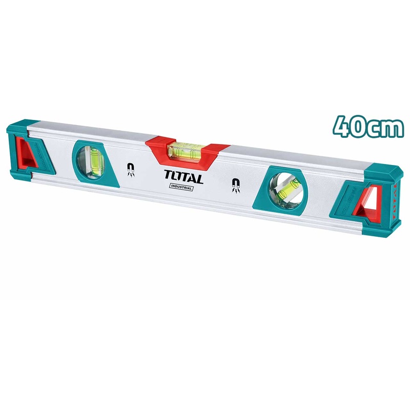TOTAL TOOLS Spirit Level 40cm with powerful magnets - TMT20405M