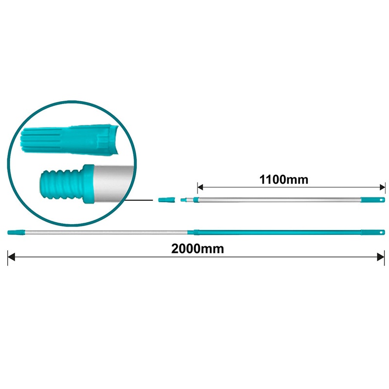 TOTAL TOOLS Telescopic rod 200cm - THTEP0205