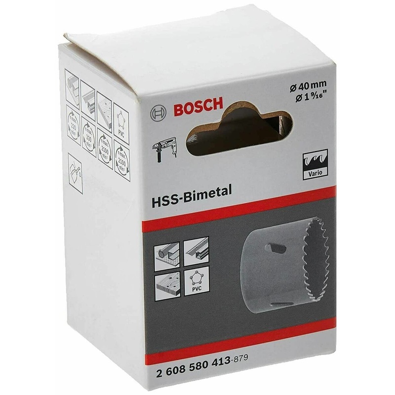 Bi-metal Hole Saw For rotary drills/drivers, For impact drill/drivers 40MM-2608580413