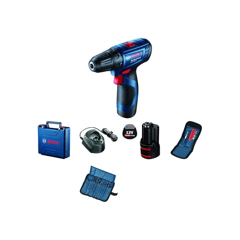 BOSCH Bosch battery impact driver,with 2 x 1.5 Ah Li-ion battery, charger + 23 accessories -06019G81K2