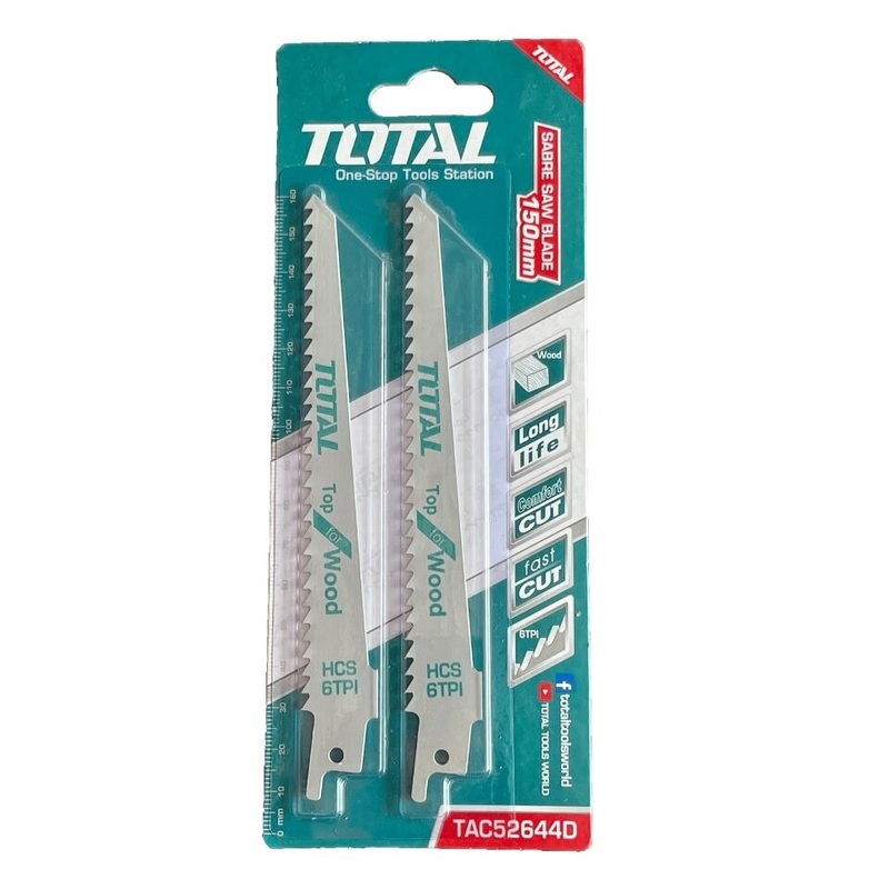 TOTAL TOOLS 2pcs Reciprocating saw blade for wood - TAC52644D