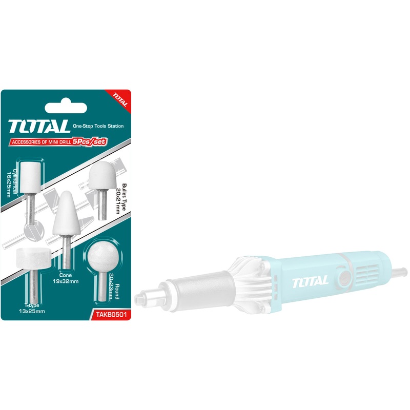 TOTAL TOOLS 5Pcs Accessories for die grinder - TAKB0501