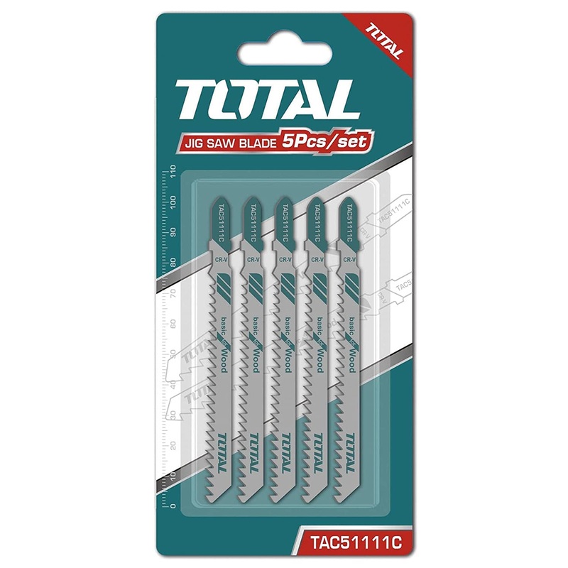 TOTAL TOOLS 5pcs Jig saw blade for wood - TAC51111C