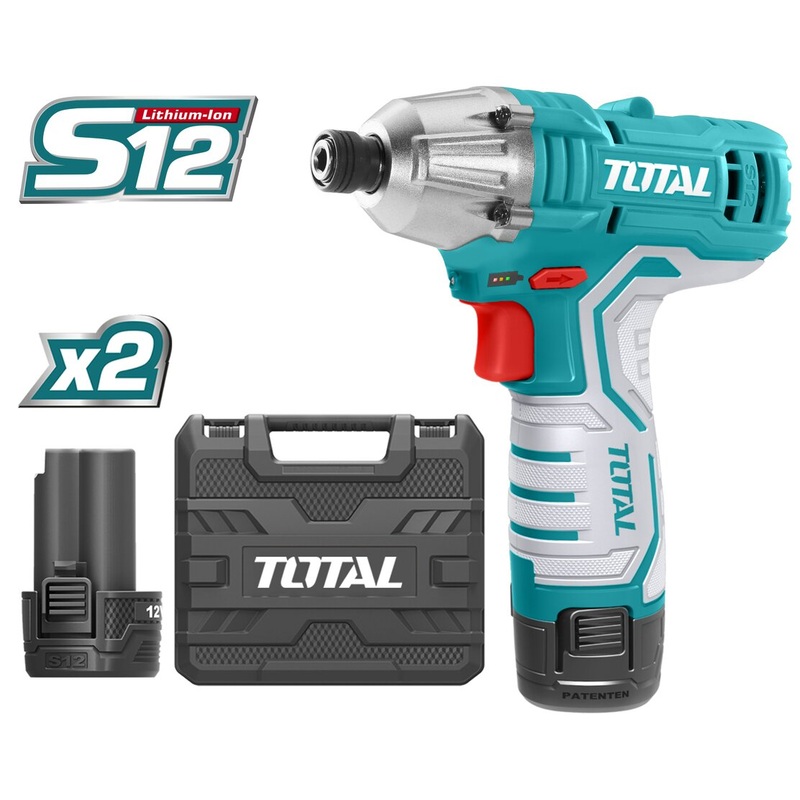TOTAL TOOLS Lithium-Ion impact driver /12V / Max.torque:100NM - TIRLI1201
