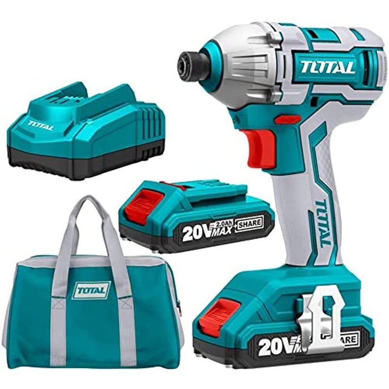 TOTAL TOOLS Lithium-Ion impact driver /20V / Max.torque:170NM - TIRLI2002