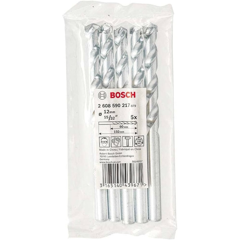 Bosch CYL-1 DRILL BIT 12 MMFOR ROTARY DRILLS/DRIVERS, 2608590217