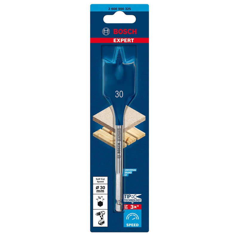 BOSCH EXPERT Self Cut Speed Spade Drill Bit 30 x 152 mm-2608900325