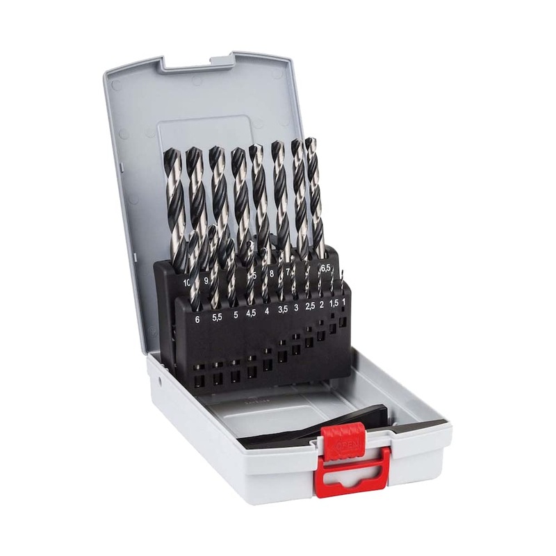 Bosch HSS PointTeQ Metal Twist Drill Bit Set, 19 Pieces-2608577351