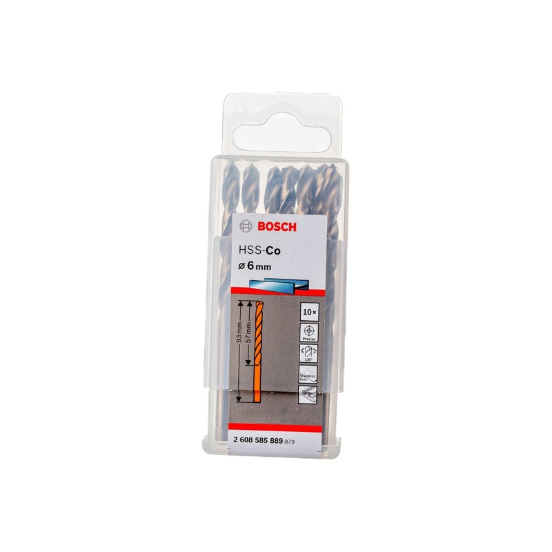 Bosch HSS TWIST DRILL BIT COBALT FOR ROTARY DRILLS/DRIVERS 6 MM - 2608585889