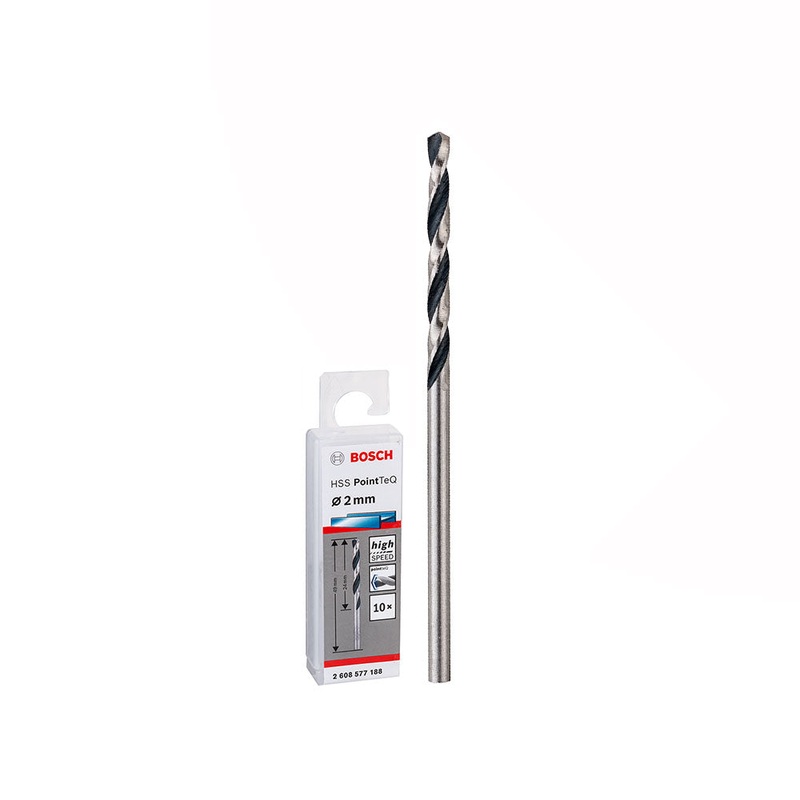 Bosch HSS Twist Drill Bit PointTeQ 2.0mm  2608577188