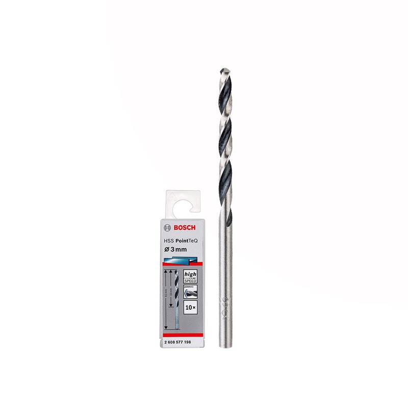 Bosch HSS Twist Drill Bit PointTeQ 3 MM - 2608577198