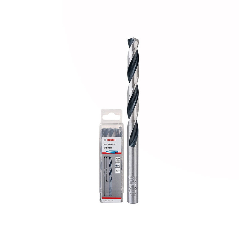 Bosch HSS TWIST DRILL BIT POINTTEQ 8.0MM 2608577248