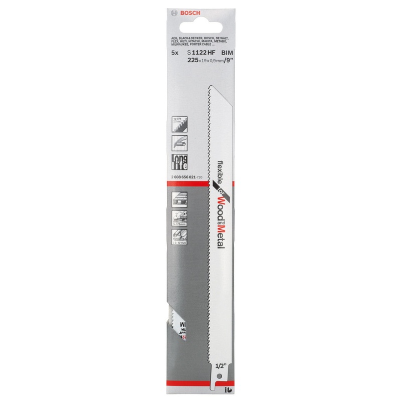Bosch Saw Blade  Flexible for Wood & Metal , 225mm 2608656021